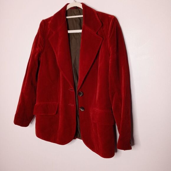 Vintage Selfridges London velvet blazer - Picture 2 of 7